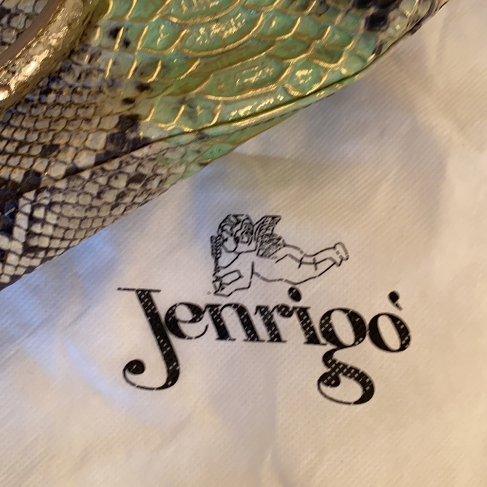 Jenrigo Snake Embossed Tote Shoulder Bag Purse - Picture 11 of 16